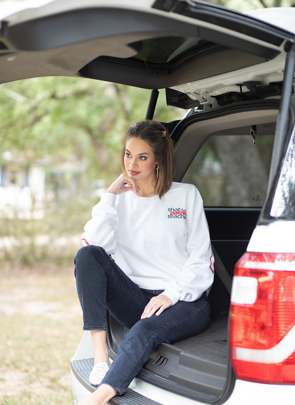 Teacher Patriotic That Patriot Teacher Cre- Heavy Blend™ Crewneck Sweatshirtwneck 18000 Gildan