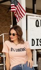 0% Liberal | 100% Cotton Tshirt | Teacher Shirt | Stylish Trendy Apparel