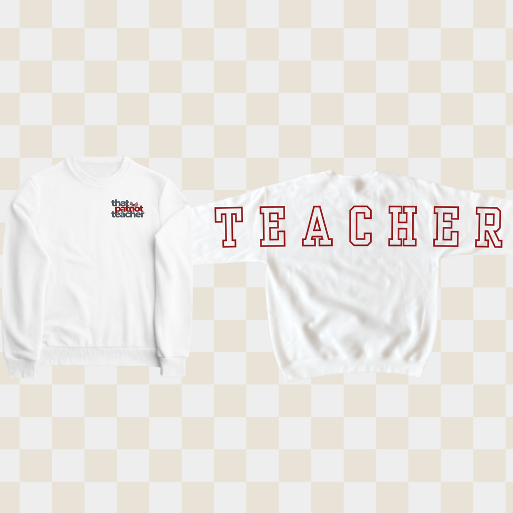 Teacher Patriotic That Patriot Teacher Cre- Heavy Blend™ Crewneck Sweatshirtwneck 18000 Gildan
