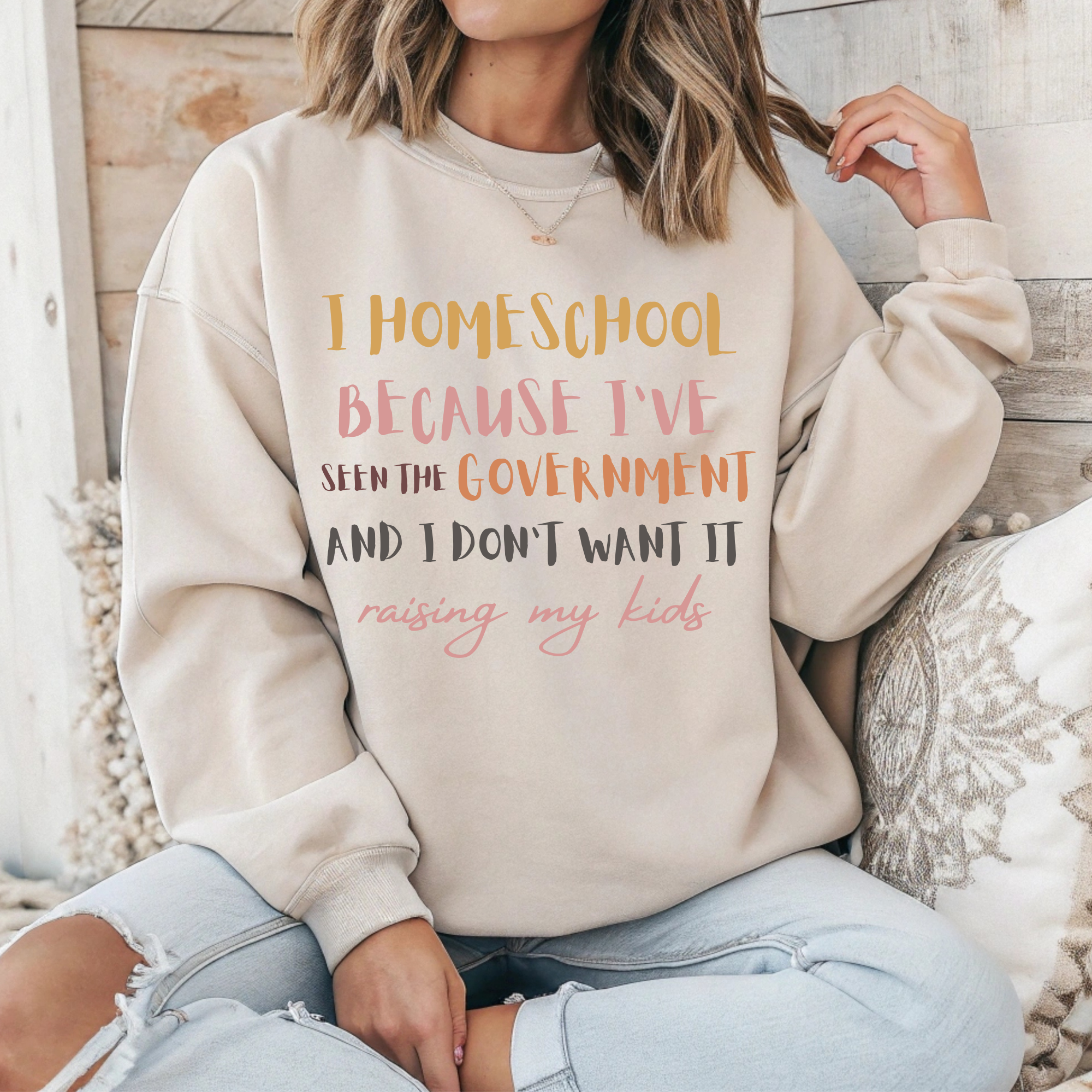 Homeschool because I've seen the Government l  100% Cotton Tshirt | Teacher Shirt | Stylish Trendy Apparel
