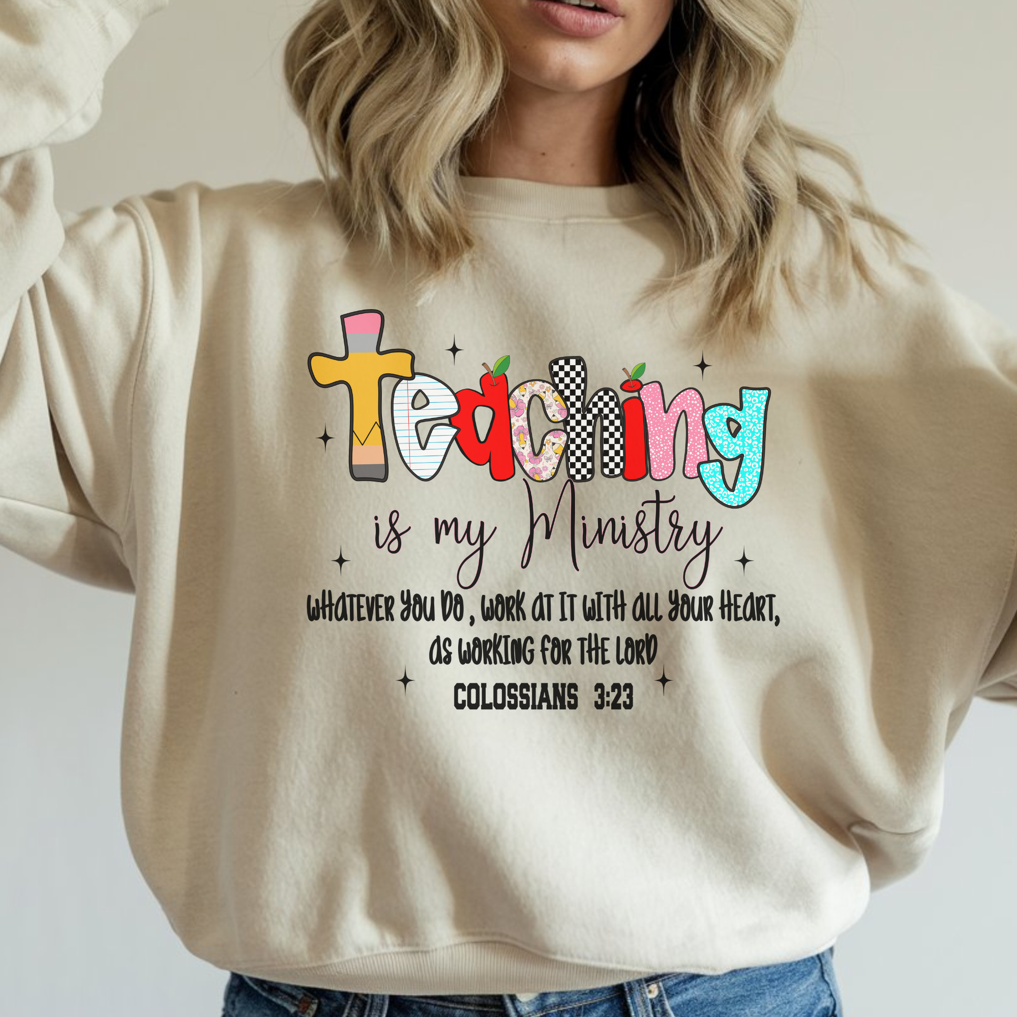 Teaching is my Ministry | Hoodie | Teacher Shirt | Stylish Trendy Apparel