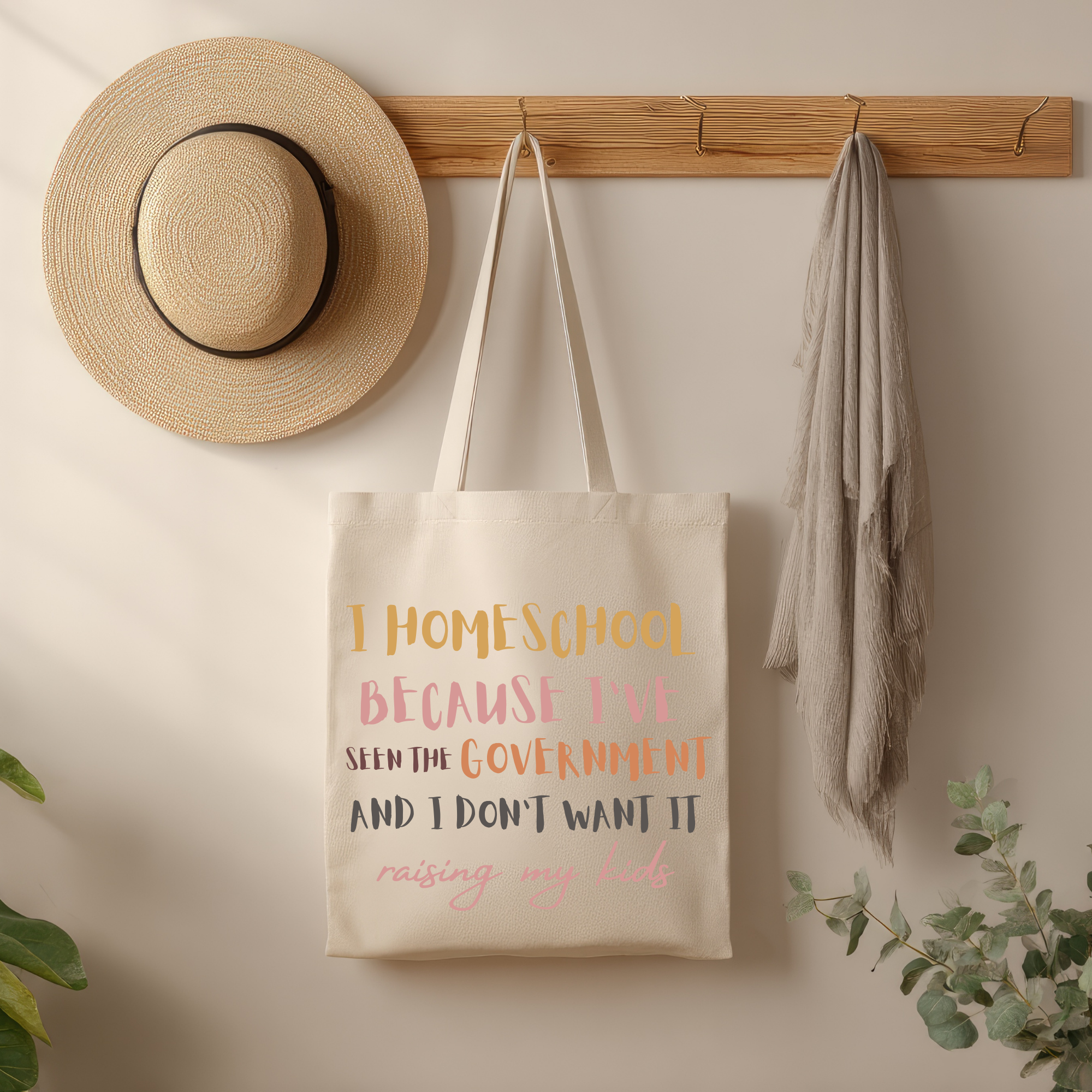I Homeschool because I've Seen the Government Tote Bag l Trendy Bag l