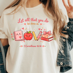 Let all that you do be done in Love Teacher school | 100% Cotton Tshirt | Christian Shirt | Stylish Trendy Apparel nn