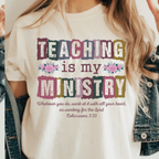 Teaching is my ministry Teacher school | 100% Cotton Tshirt | Christian Shirt | Stylish Trendy Apparel nn