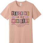 Teaching is my ministry Teacher school | 100% Cotton Tshirt | Christian Shirt | Stylish Trendy Apparel nn